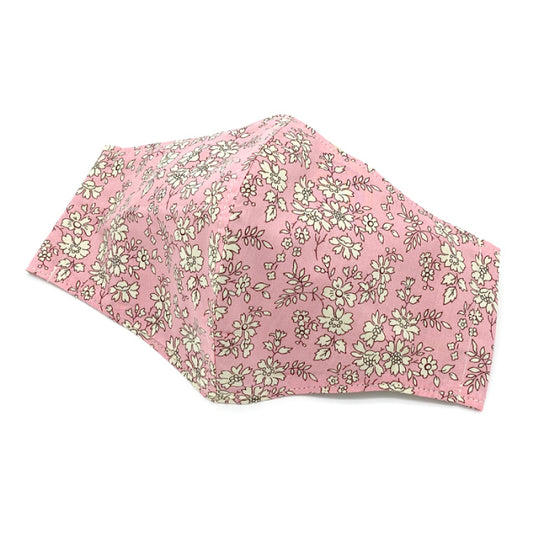 【リバティ】立体マスク オーガニックコットン使用 Capel カペル(ベビーピンク)