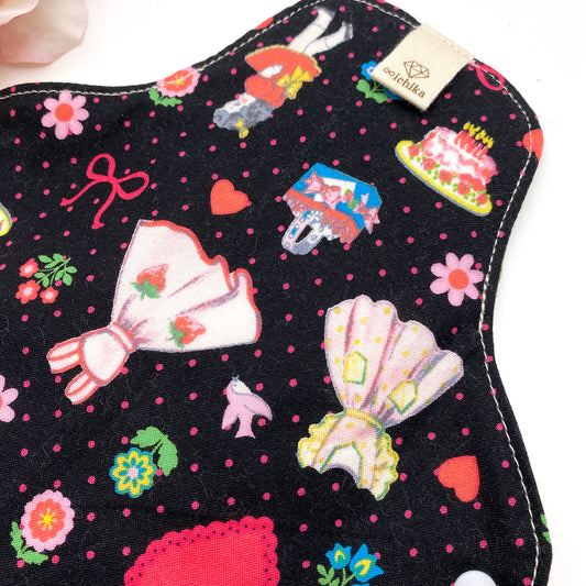一体型布ナプキン レギュラーサイズ 【レトロガール】  普通の日用