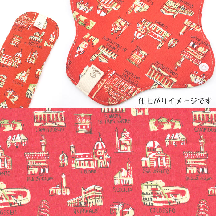 ■ 布ライナー・布ナプキン オーダー商品 【USAコットン】イタリアンビルディング(DEARSTELLA)