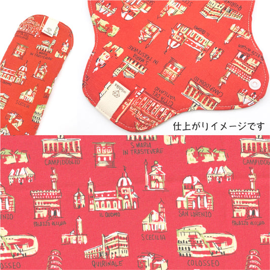 ■ 布ライナー・布ナプキン オーダー商品 【USAコットン】イタリアンビルディング(DEARSTELLA)