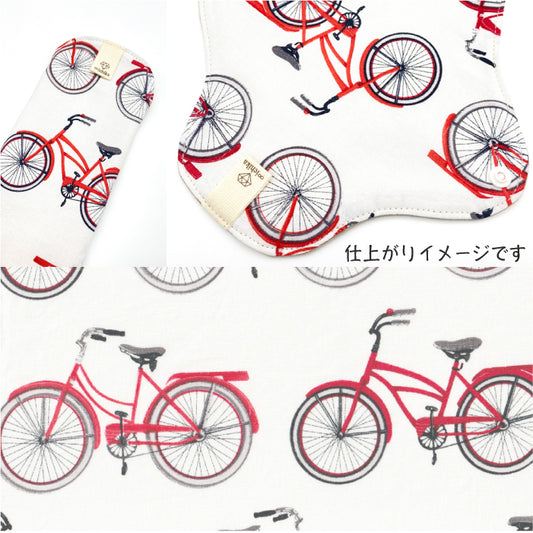 ■ 布ライナー・布ナプキン オーダー商品 【USAコットン】自転車(ROBERT KAUFMAN)
