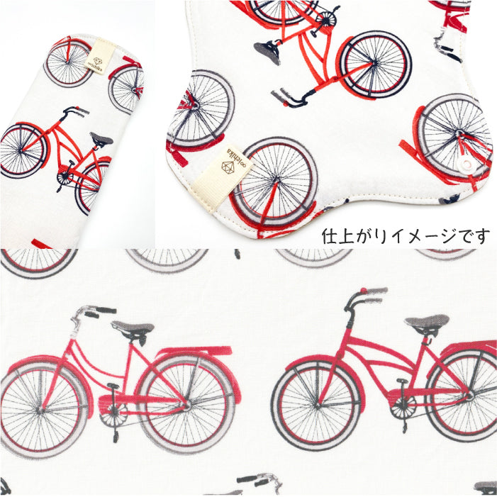 ■ 布ライナー・布ナプキン オーダー商品 【USAコットン】自転車（ROBERT KAUFMAN）